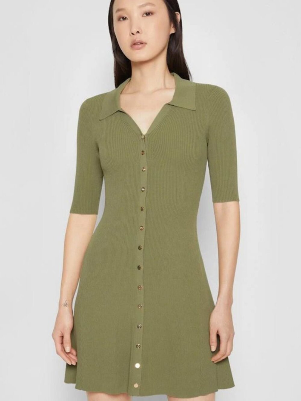 Maje Rimose Ribbed Dress - Picture 9 of 10